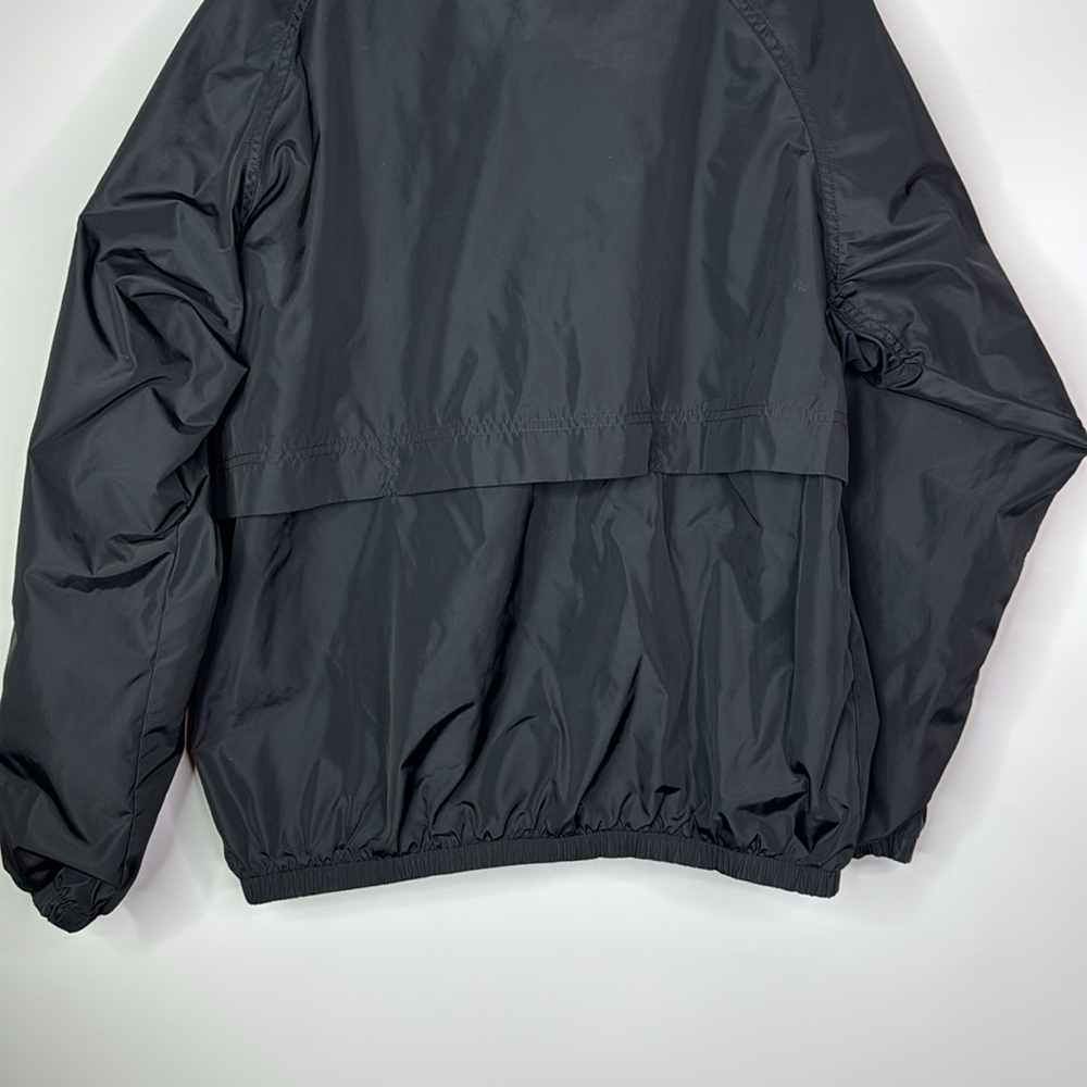 Vintage Nike Black Full Zip Nylon Windbreaker Jacket Size Medium - Picture 6 of 11